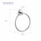 Kibi Circular Bathroom Towel Ring - Chrome KBA1406CH - alternate 2